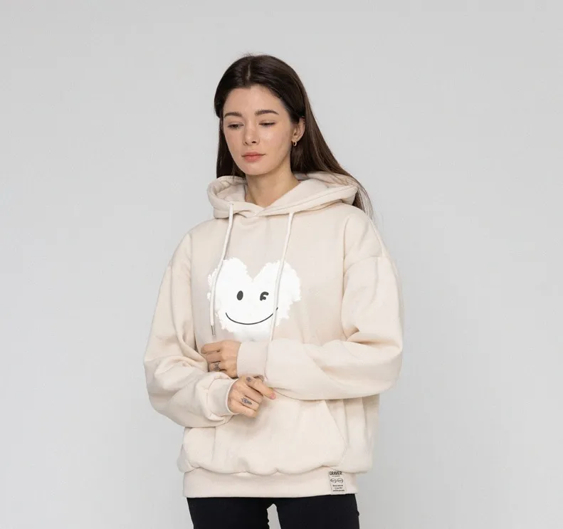 GRAVER  |[GRAVER]★BIG CLOUD HEART SMILE HOODIE