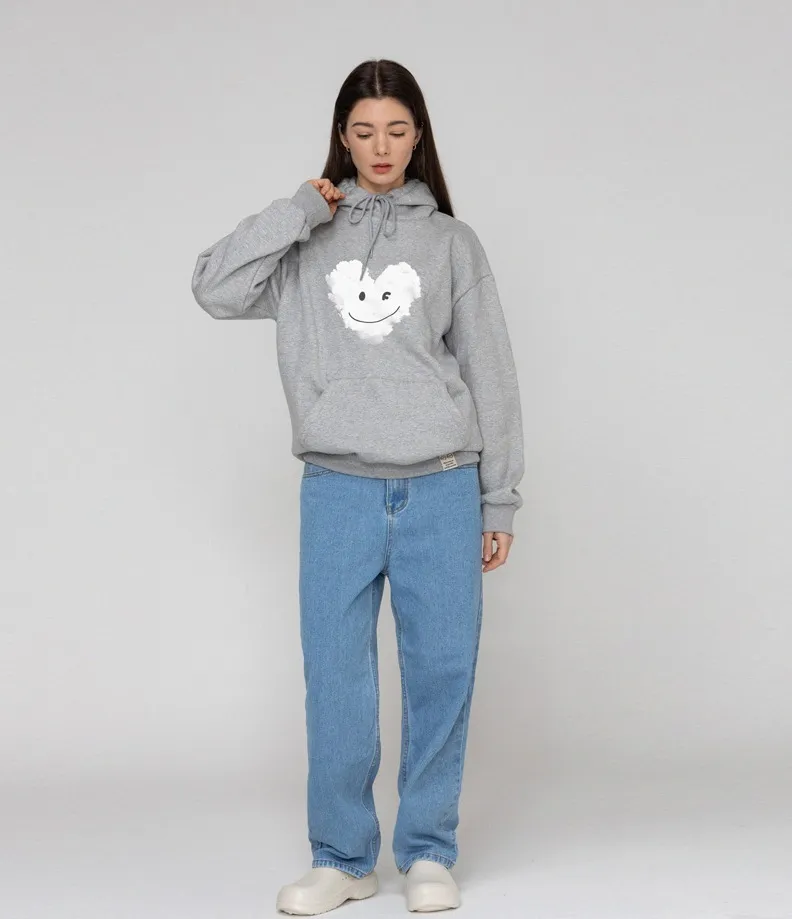 GRAVER  |[GRAVER]★BIG CLOUD HEART SMILE HOODIE