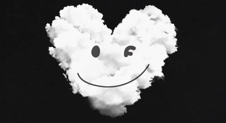 GRAVER  |[GRAVER]★BIG CLOUD HEART SMILE HOODIE