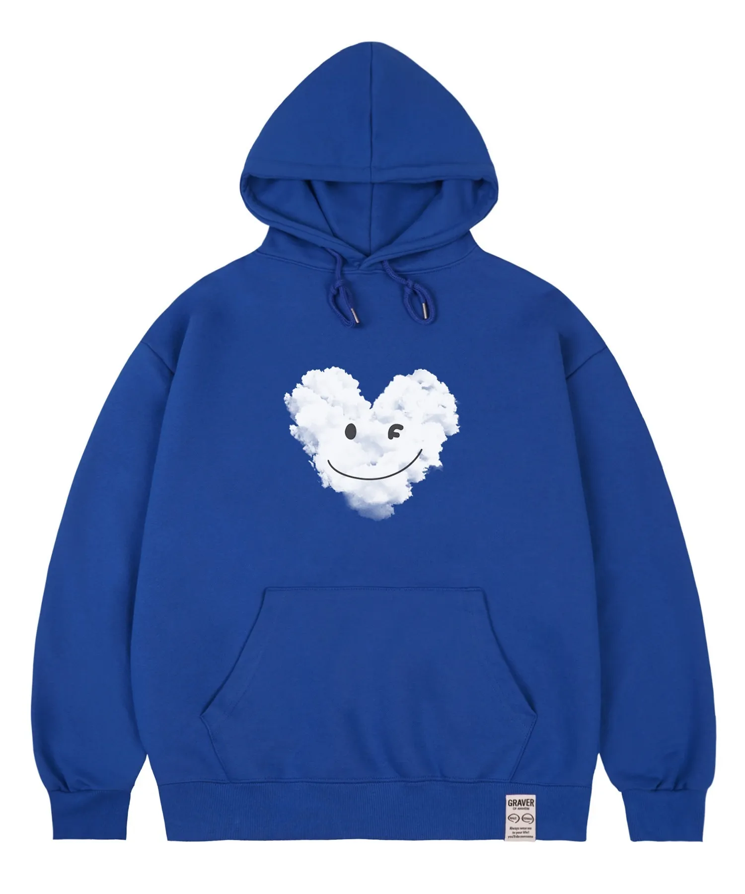 GRAVER  |[GRAVER]★BIG CLOUD HEART SMILE HOODIE