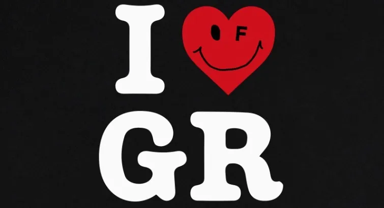 GRAVER  |[GRAVER]★SMALL I HEART SMILE GR HOODED ZIP UP