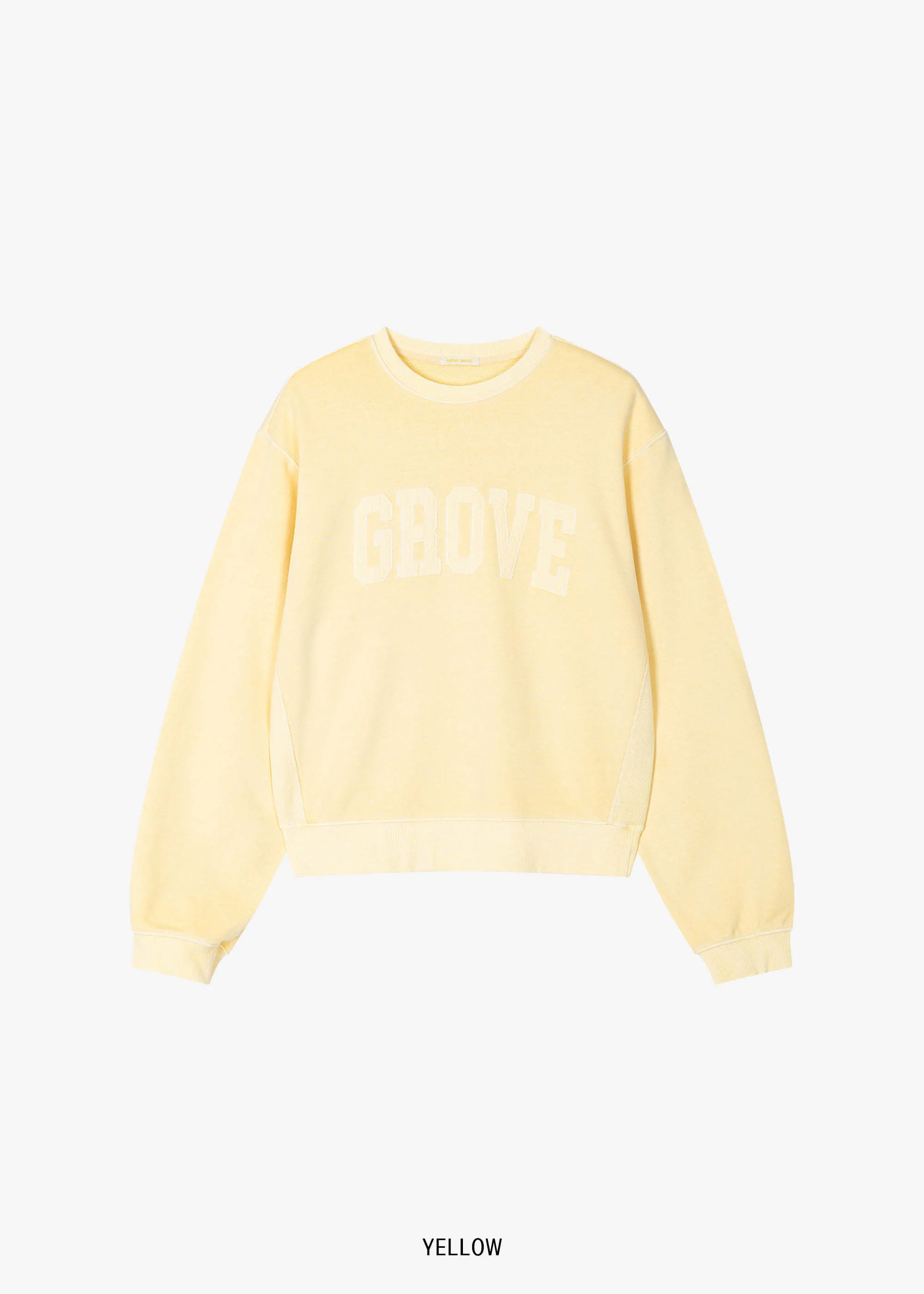 GROVE  |Street Style Long Sleeves Plain Cotton Logo