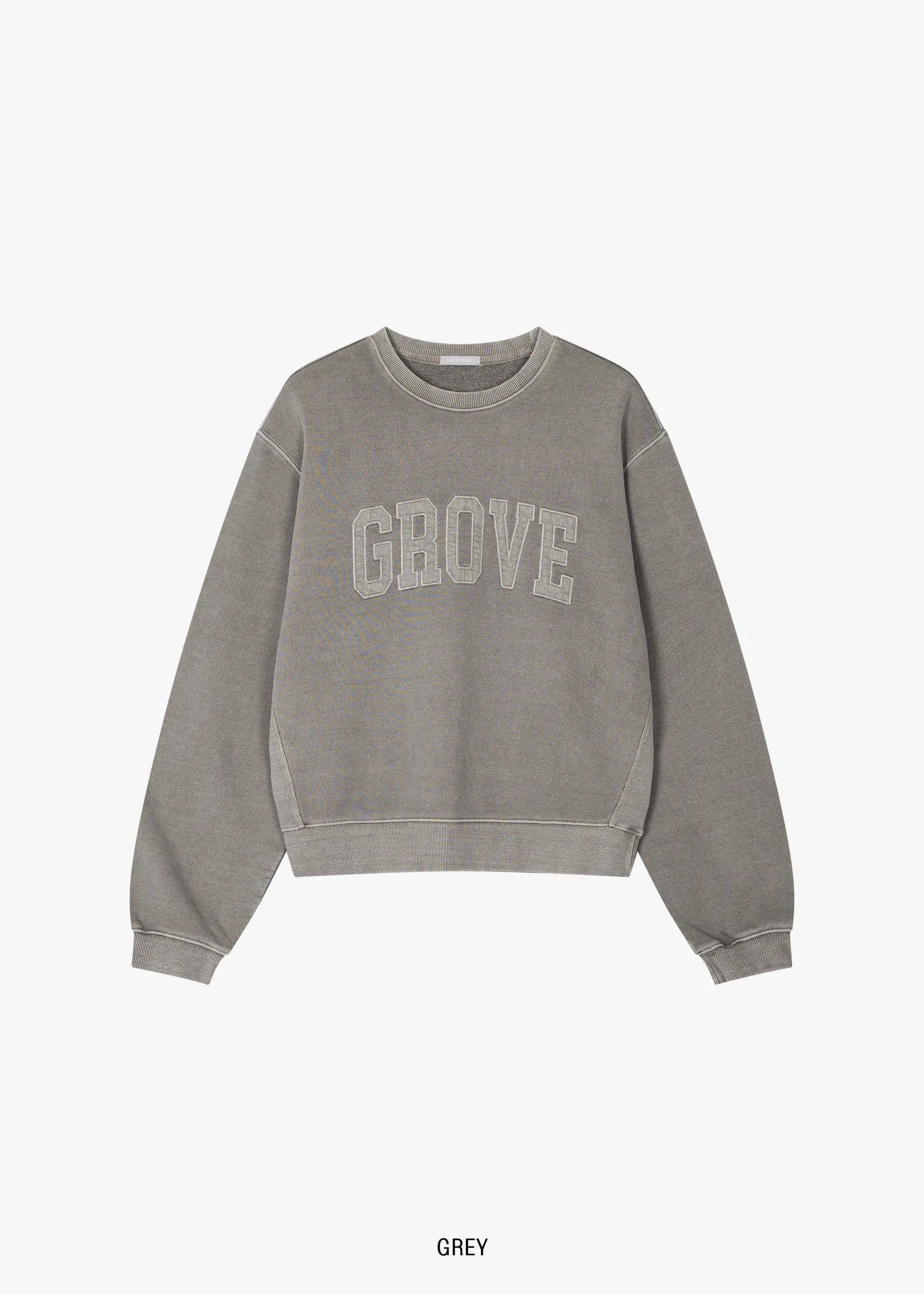 GROVE  |Street Style Long Sleeves Plain Cotton Logo