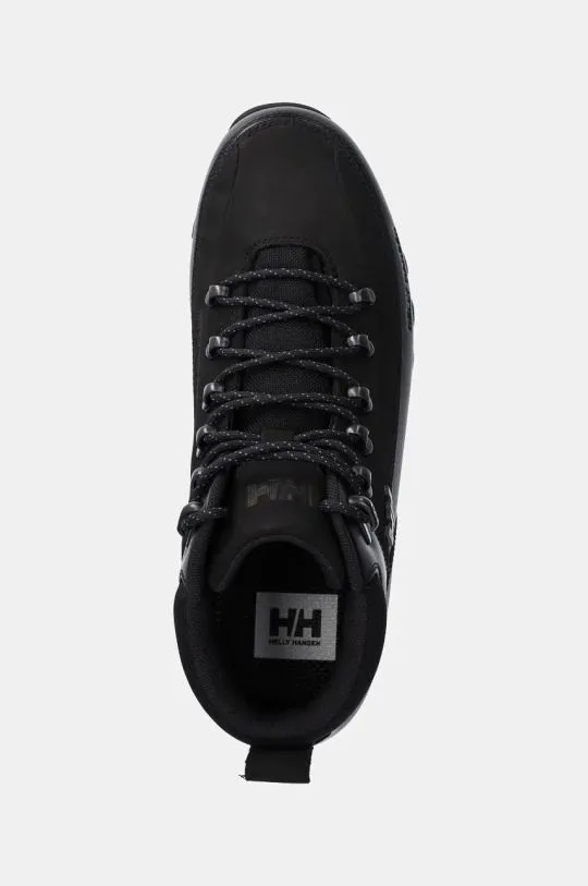 Helly Hansen leather shoes The Forester Premium men's black color 12030