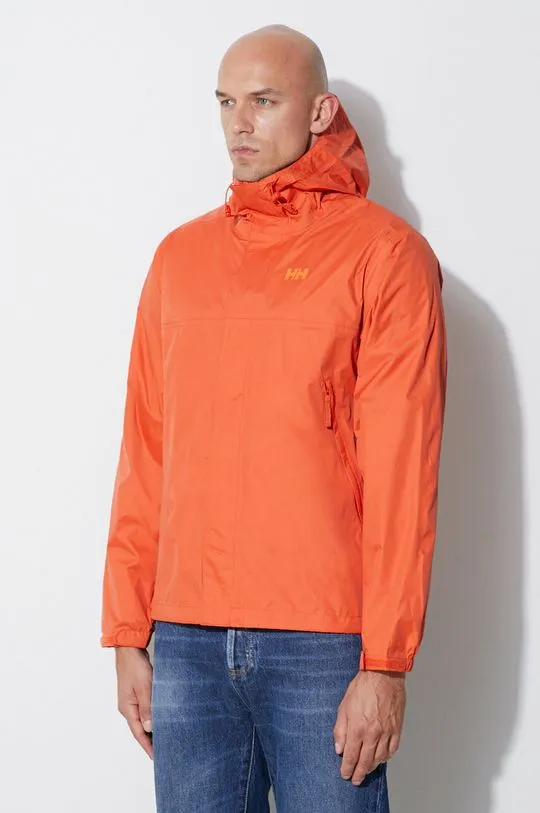 Helly Hansen rain jacket Loke men's orange color