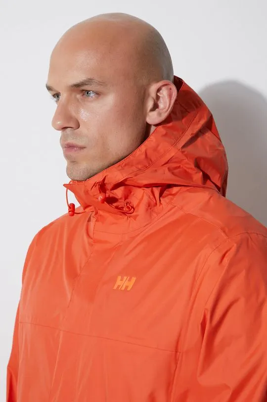 Helly Hansen rain jacket Loke men's orange color