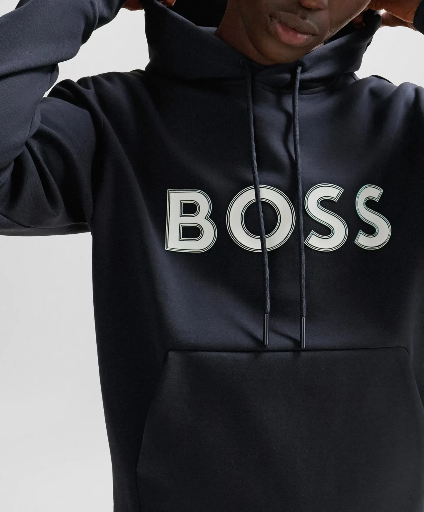 Hugo Boss  |Unisex Street Style Long Sleeves Plain Logo Hoodies