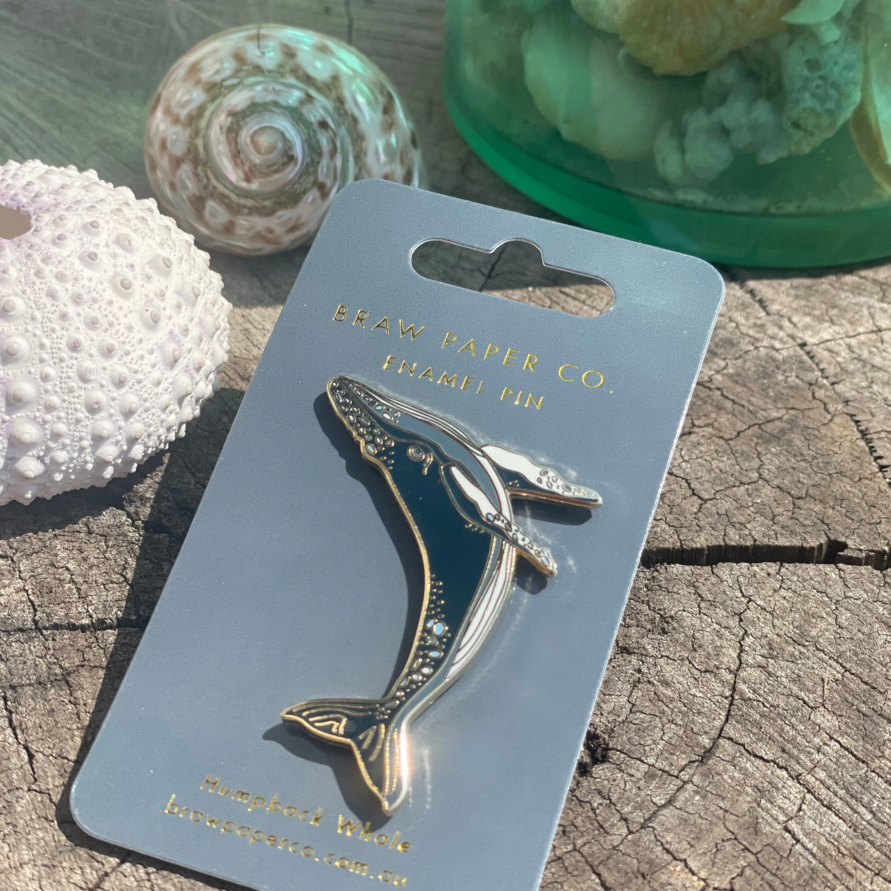 Humpback Whale Enamel Pin