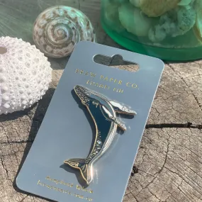 Humpback Whale Enamel Pin