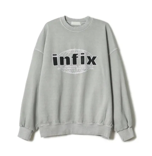 IONSEOUL  |Unisex Street Style Long Sleeves Cotton Oversized Logo