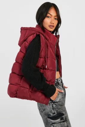 Jackets & Coats | Hooded Gilet | boohoo