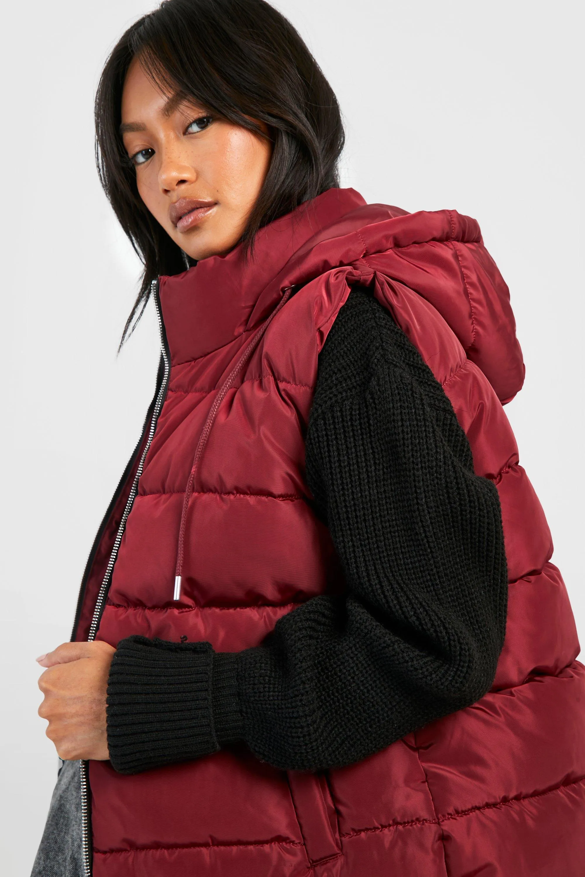 Jackets & Coats | Hooded Gilet | boohoo