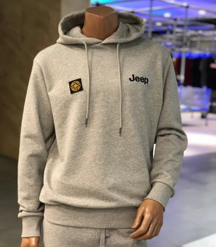 JEEP  |Street Style Long Sleeves Plain Logo Hoodies