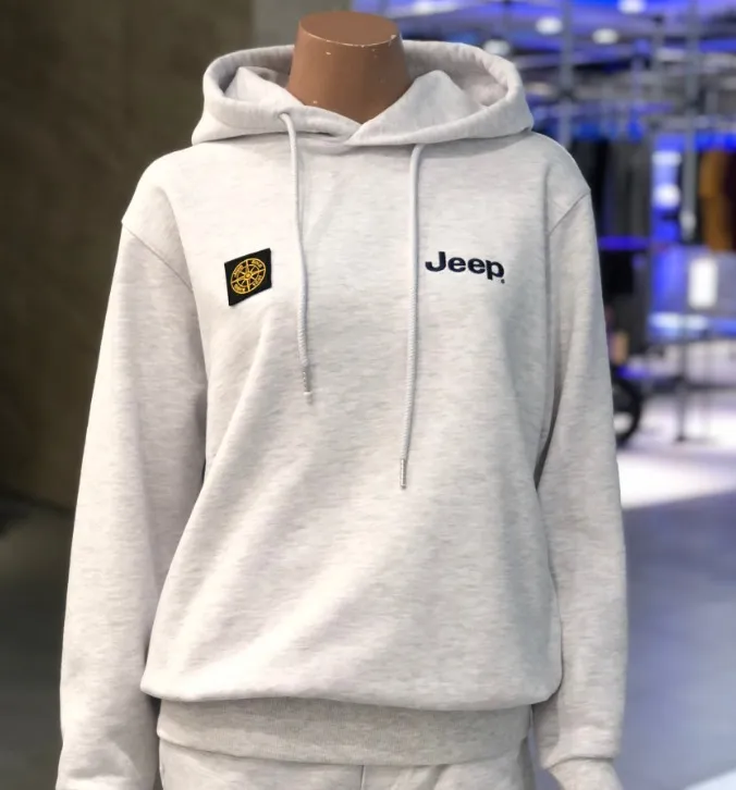 JEEP  |Street Style Long Sleeves Plain Logo Hoodies