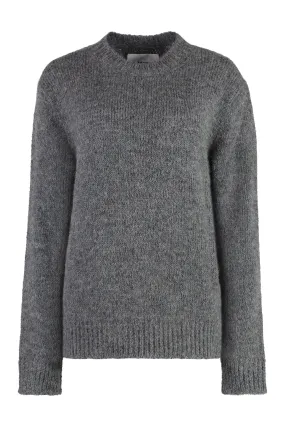 JIL SANDER Luxurious Alpaca-Wool Blend Crew Neck Sweater