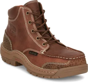 Justin Mens Boots SE253  Corbett Alloy Toe Barley Brown