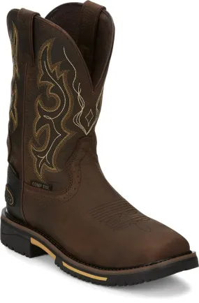 Justin Mens Boots SE4625 11 Joist Comp Toe" Aged Brown