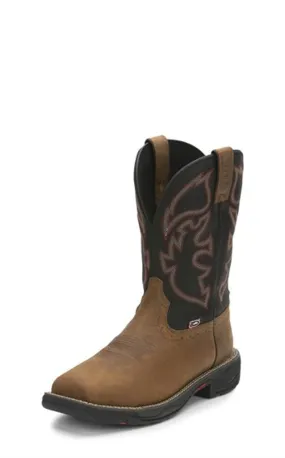 Justin Mens Boots WK4337  Rush Comp Toe Tan