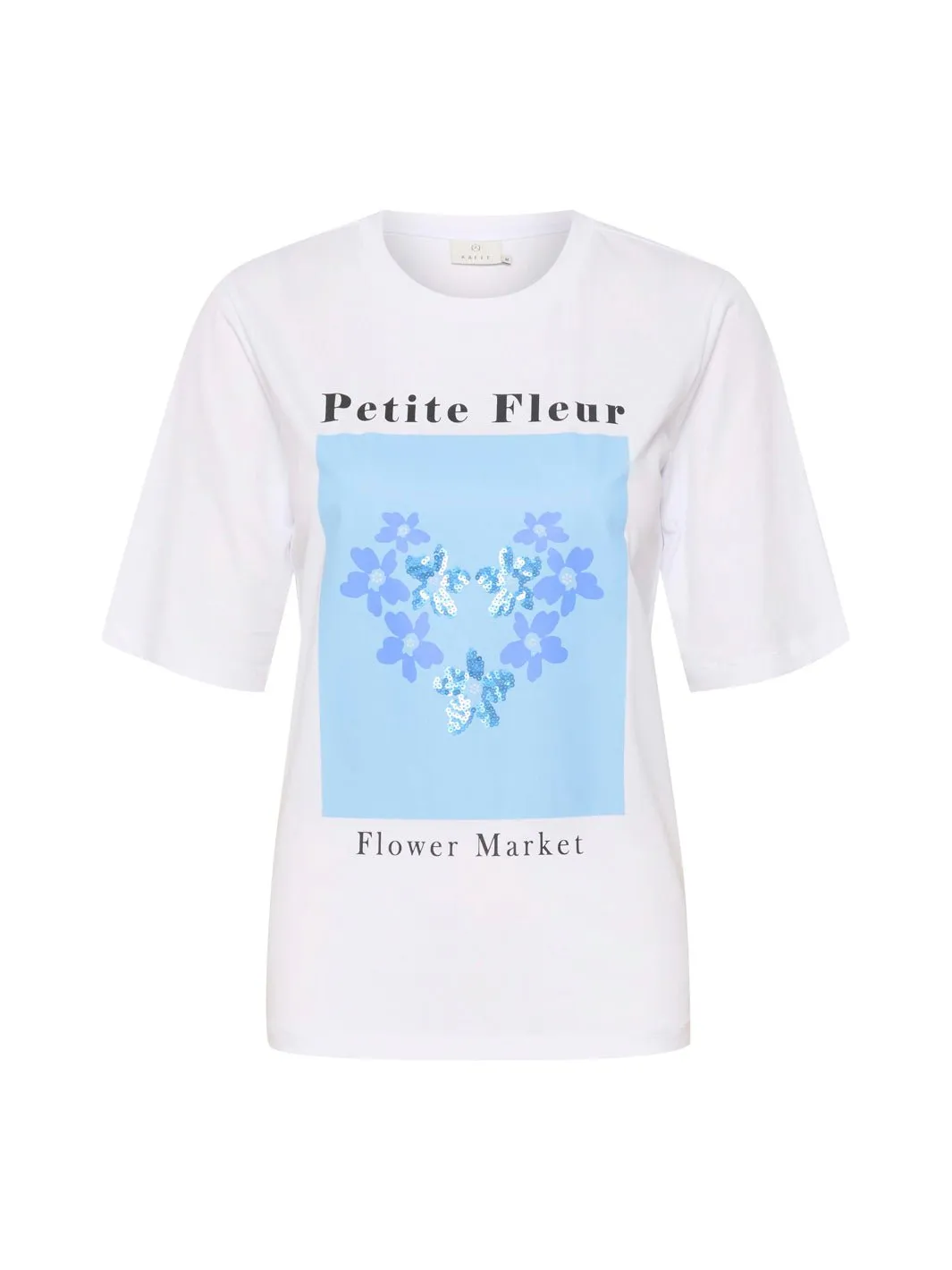 Kaffe KAdina t-shirt optical white/blue