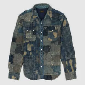 Kapital Western Nora x Kaya Boro Patchwork Western Shirt Jacket