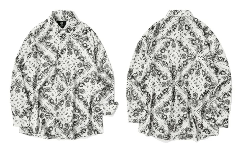 KNITTED  |Unisex Street Style Printed Shirt Shirts