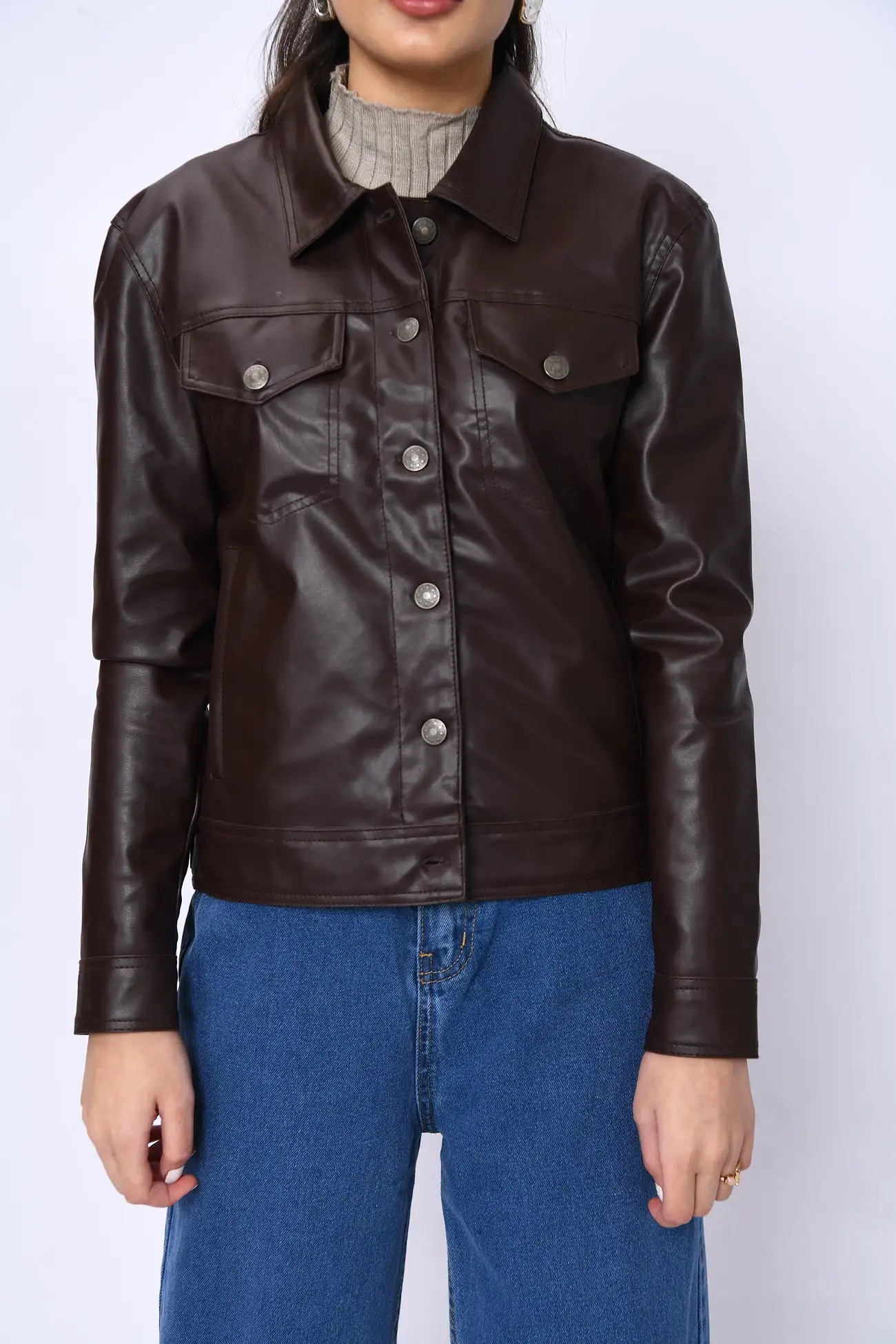 LEATHER EFFECT JACKET