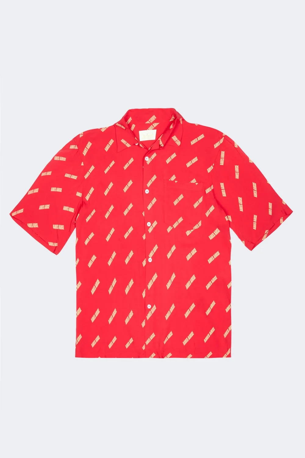 Logo Print Bowling Shirt