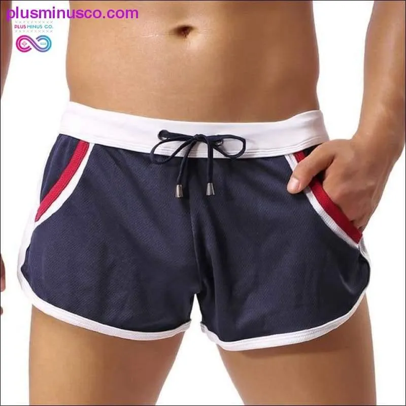 Men Running Shorts Gym Training Sportwear Home Leisure Wear