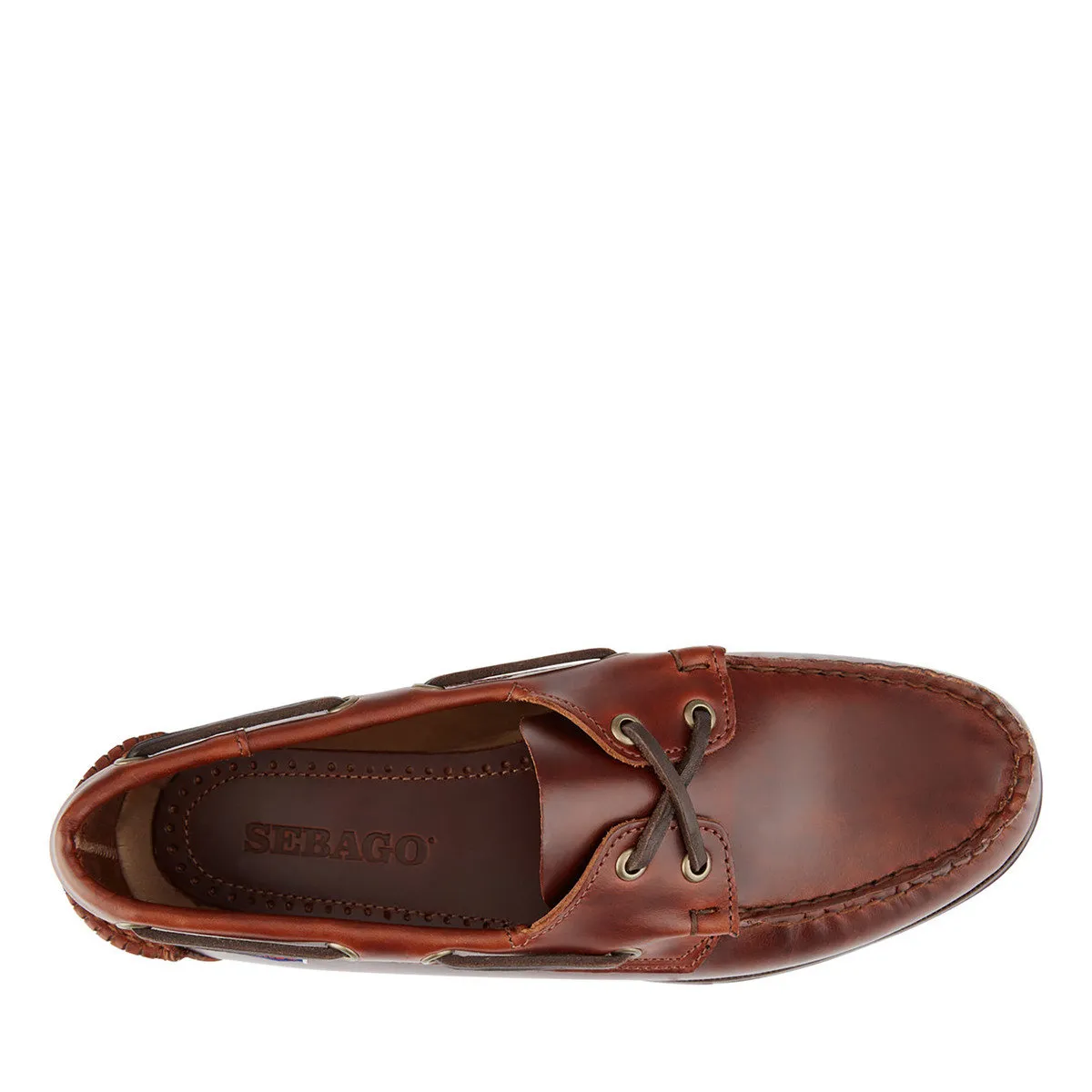 Mens Endeavor Waxed Leather Boat Shoe Brown Gum - Mens Sebago® Shoes