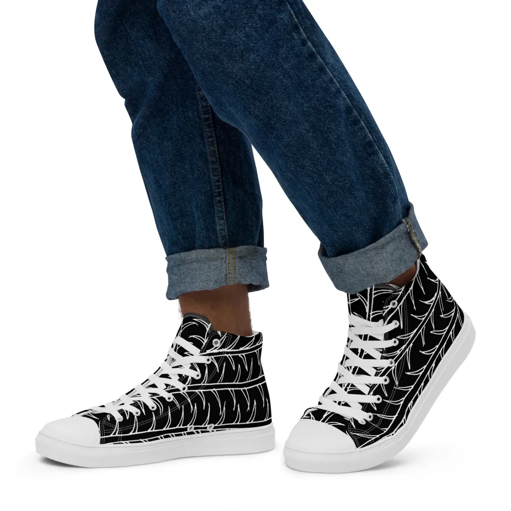 Men’s high top canvas shoes – Plants Teach Movement