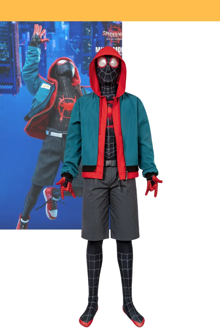 Miles Morales Into The Spider-Verse Complete Cosplay Costume