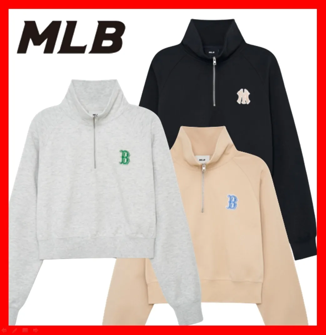 MLB Korea  |Street Style Long Sleeves Logo Hoodies & Sweatshirts