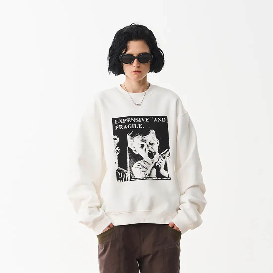 MODITEC  |Unisex Street Style Long Sleeves Cotton Oversized Hoodies