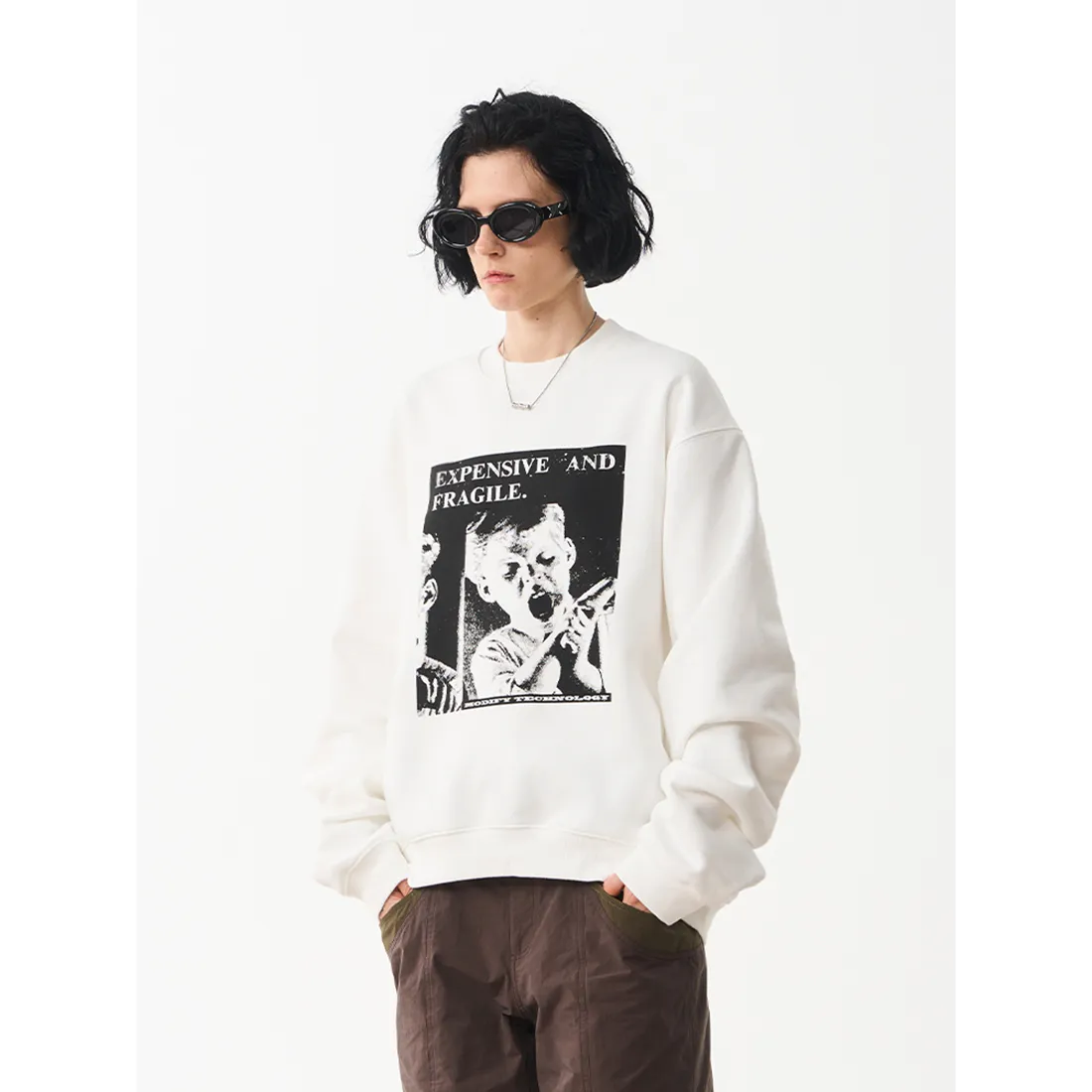 MODITEC  |Unisex Street Style Long Sleeves Cotton Oversized Hoodies