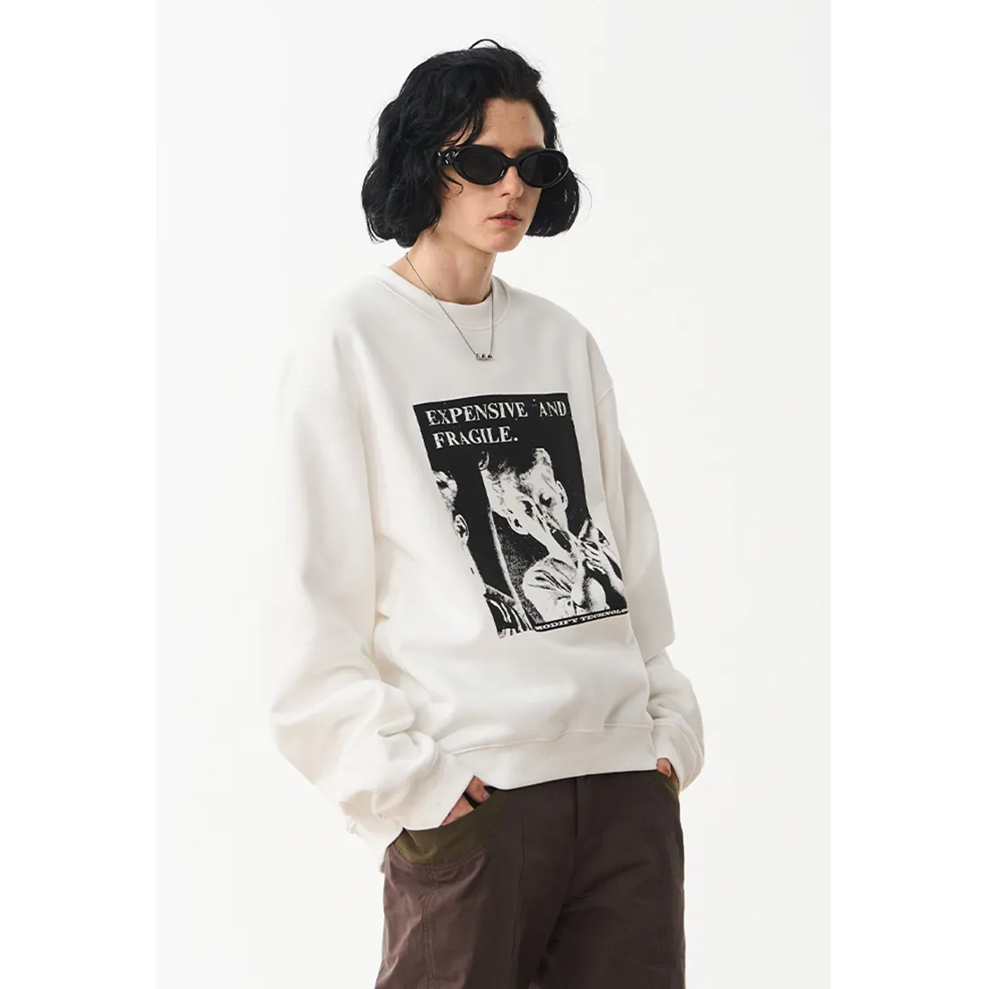 MODITEC  |Unisex Street Style Long Sleeves Cotton Oversized Hoodies