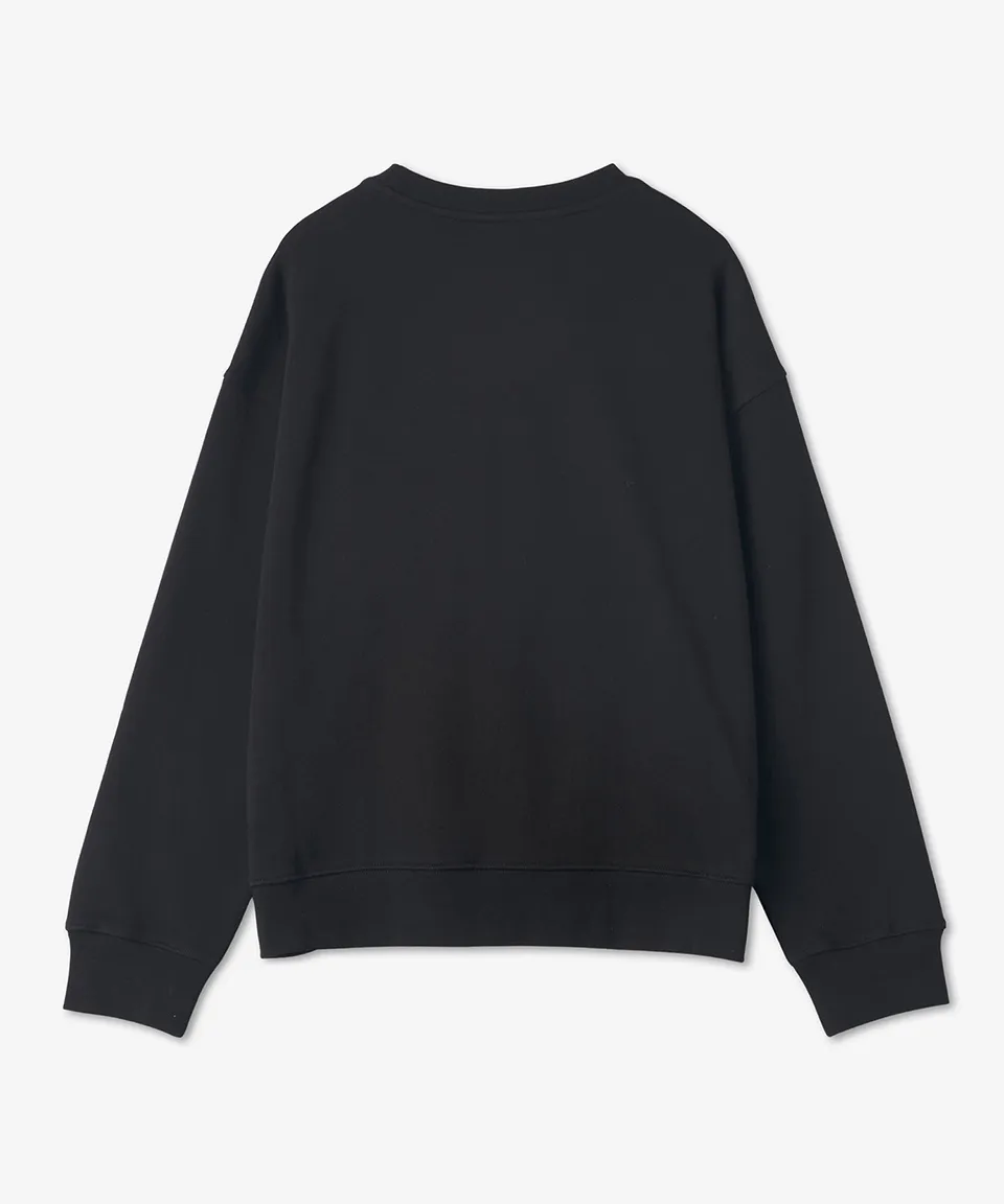 MONCLER  |Crew Neck Street Style Long Sleeves Plain Cotton Logo