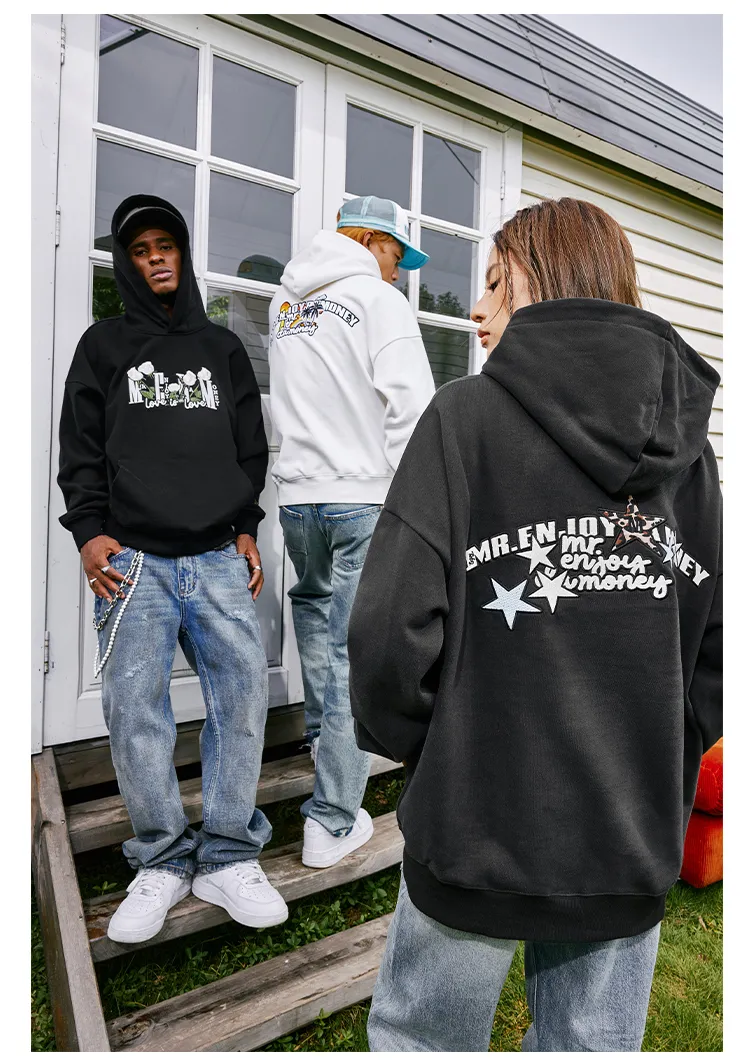 MR. ENJOY DA MONEY  |Unisex Street Style Long Sleeves Hoodies