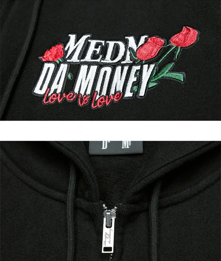 MR. ENJOY DA MONEY  |Unisex Street Style Long Sleeves Logo Hoodies