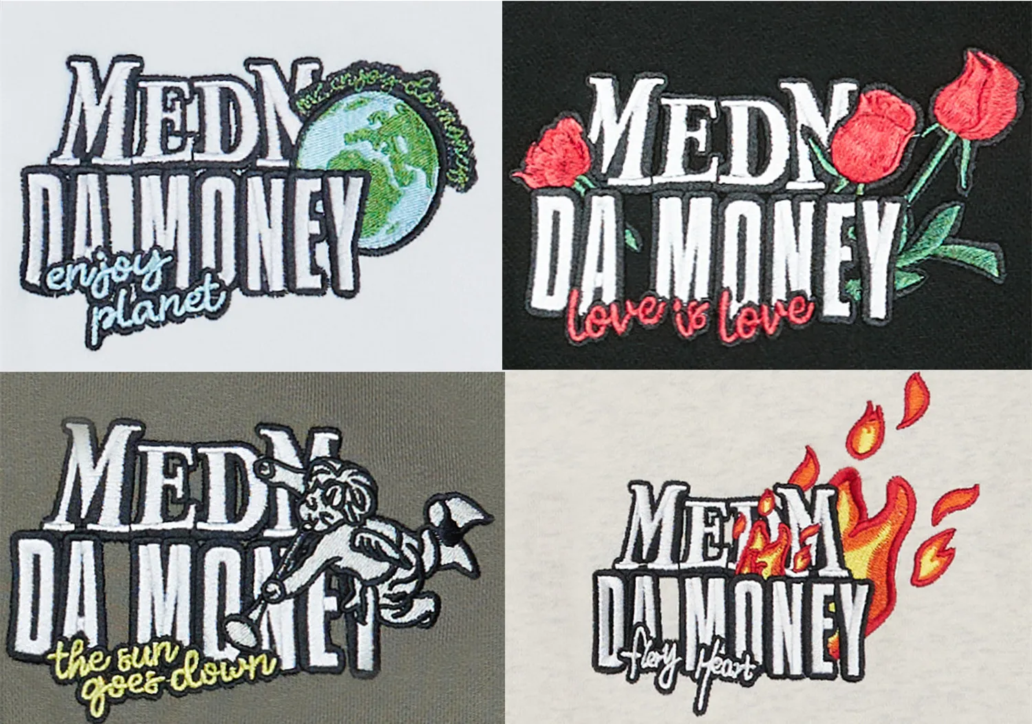 MR. ENJOY DA MONEY  |Unisex Street Style Long Sleeves Logo Hoodies