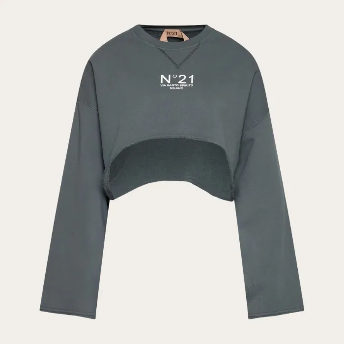 N21 numero ventuno  |Street Style Long Sleeves Plain Cotton Logo