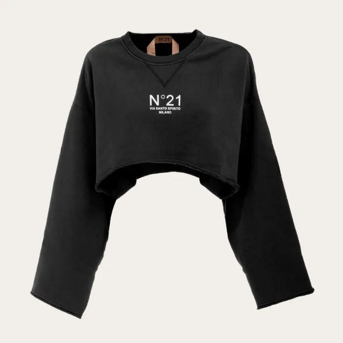 N21 numero ventuno  |Street Style Long Sleeves Plain Cotton Logo