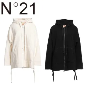 N21 numero ventuno  |Street Style Long Sleeves Plain Logo Hoodies & Sweatshirts