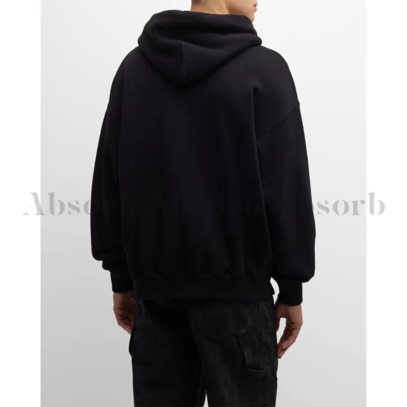 Off-White  |Street Style Long Sleeves Plain Cotton Logo Hoodies