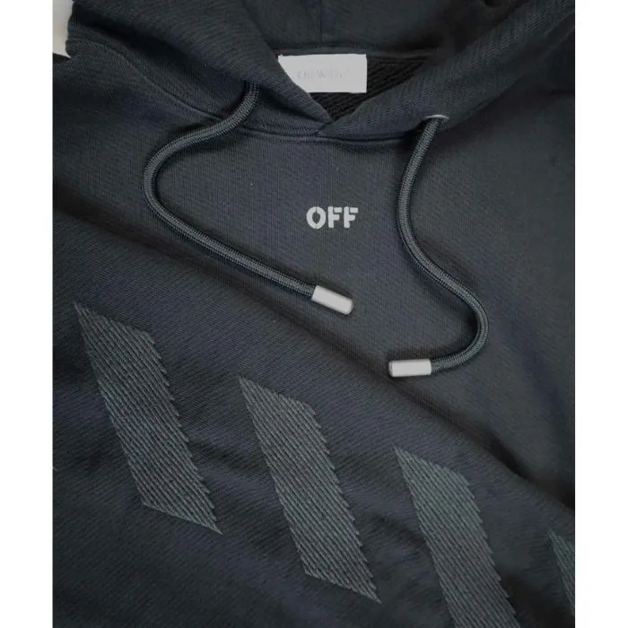 Off-White  |Street Style Long Sleeves Plain Cotton Oversized Logo