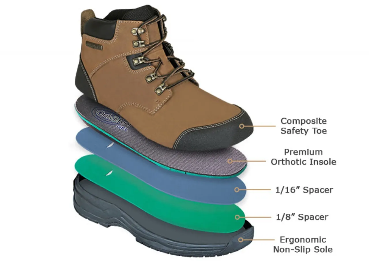 OrthoFeet Granite Work Boots Men's Work Boots