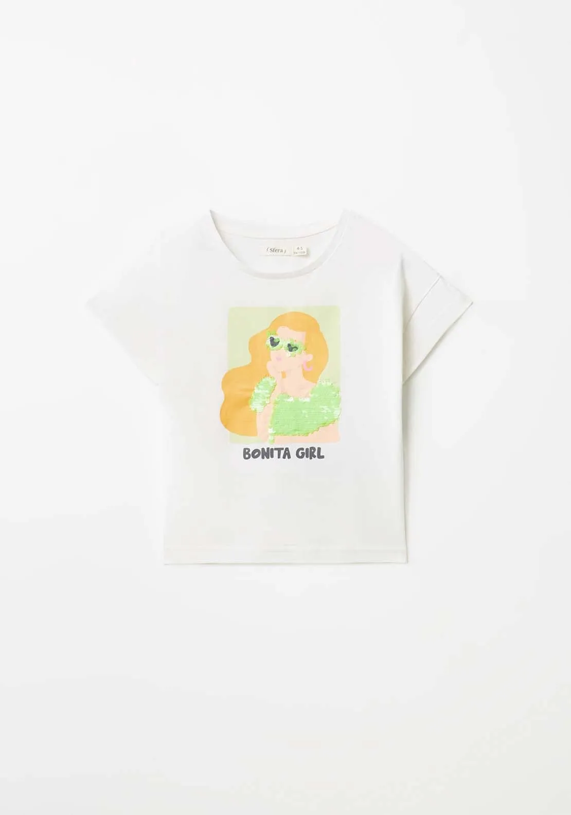 Pretty Girl Print T-Shirt - White