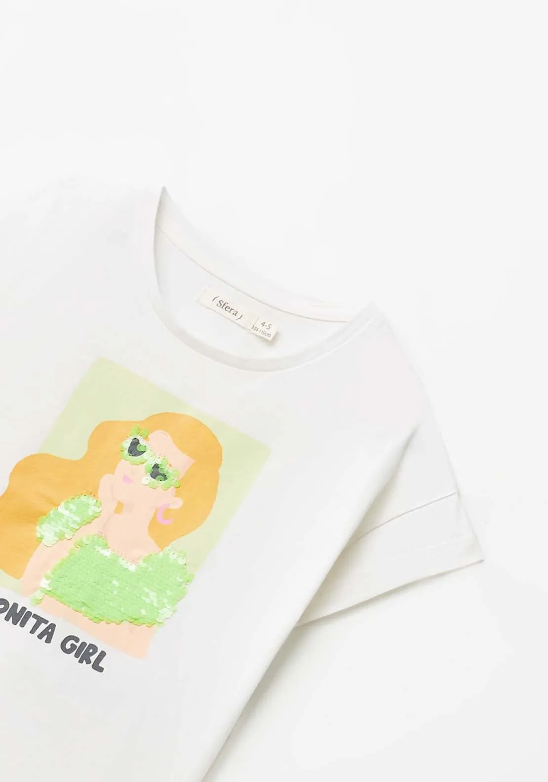 Pretty Girl Print T-Shirt - White