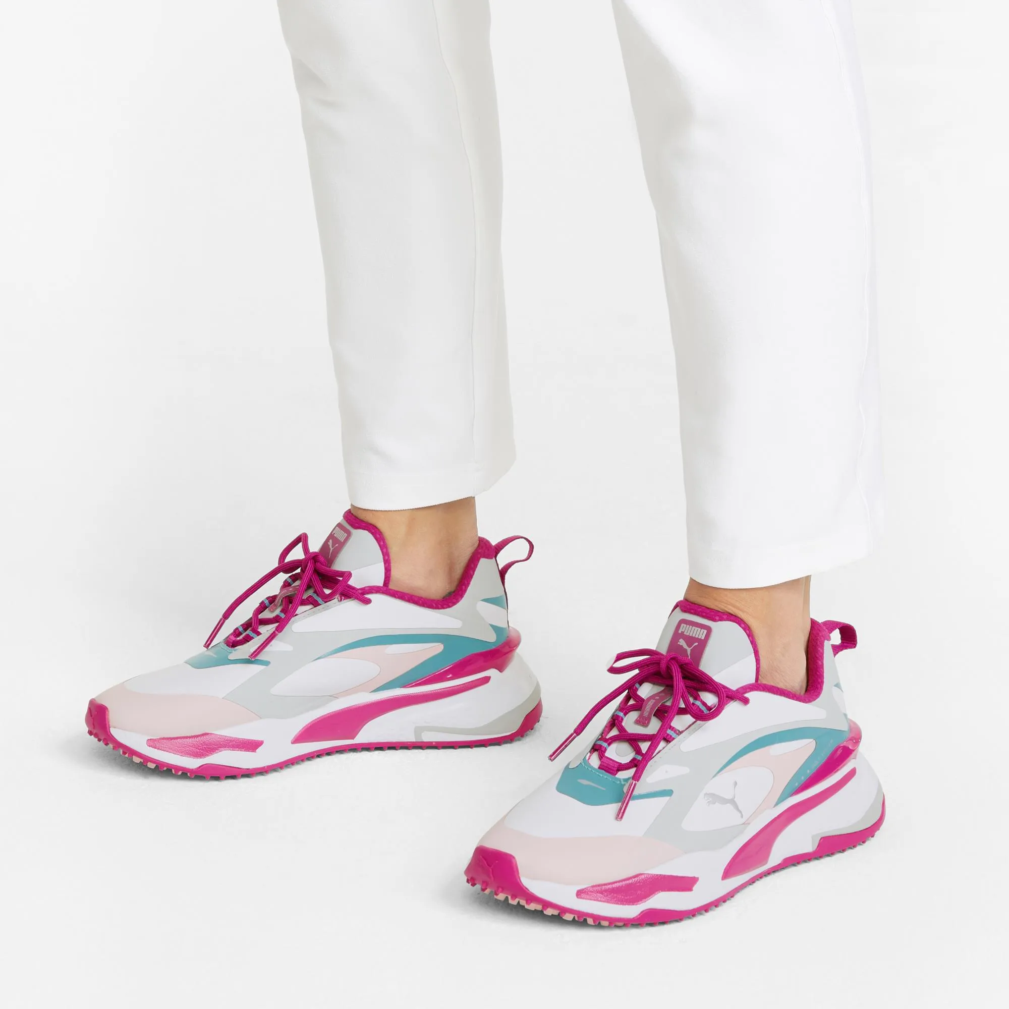 Puma GS-Fast Ladies Golf Shoes White-Chalk/PinkPorcelain