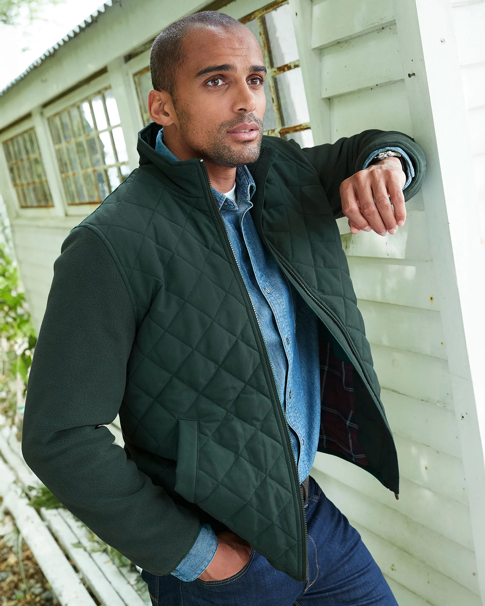 Quilted Fleece Jacket