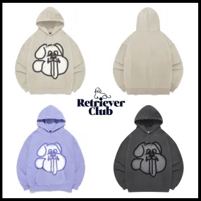 Retriever Club  |Unisex Street Style Long Sleeves Logo Hoodies